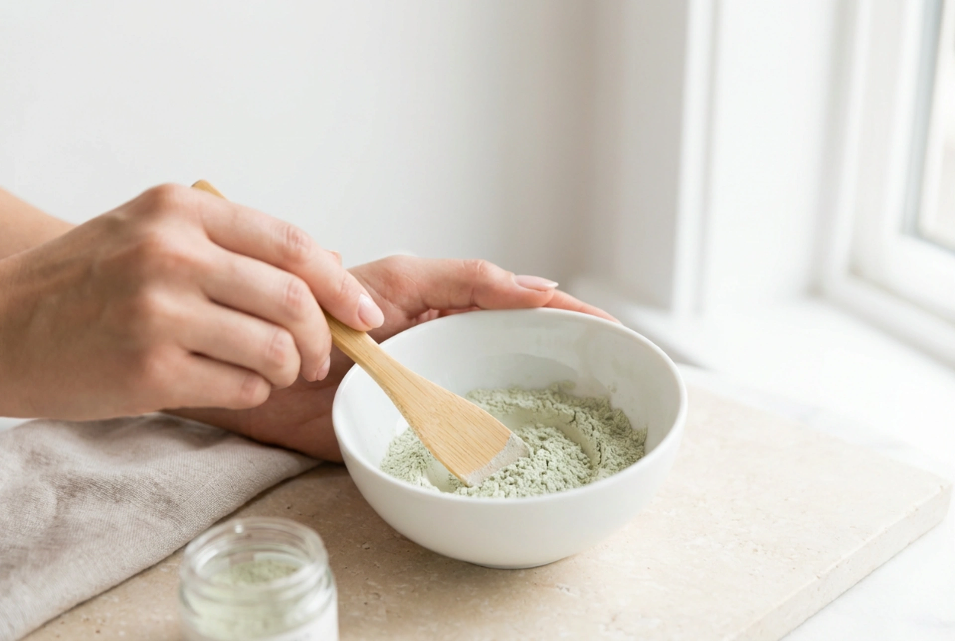 Prášková riasová maska: pomery miešania, tempo práce a aplikácia