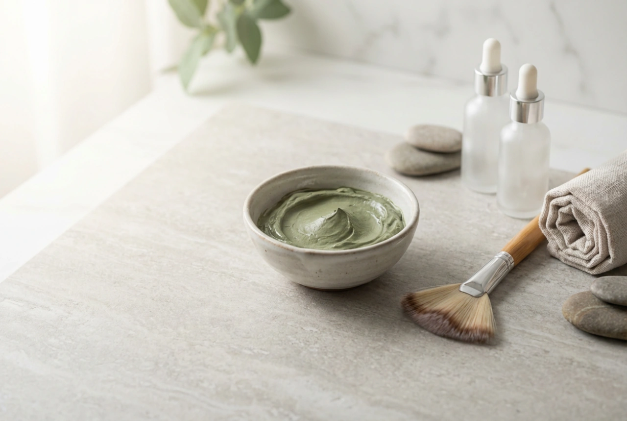Maska zo zeleného ílu: príprava pleti a aplikácia
