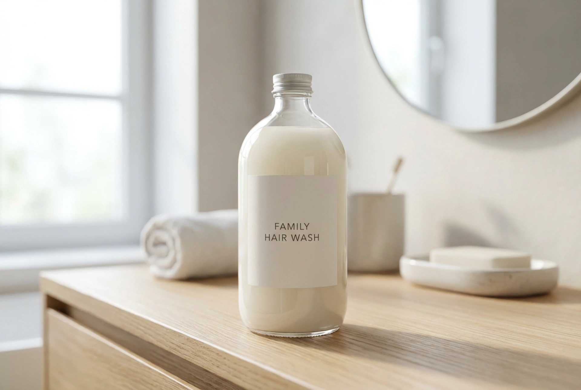 Rodinný šampón: jednoduché zloženie, šetrné umývanie a úspora