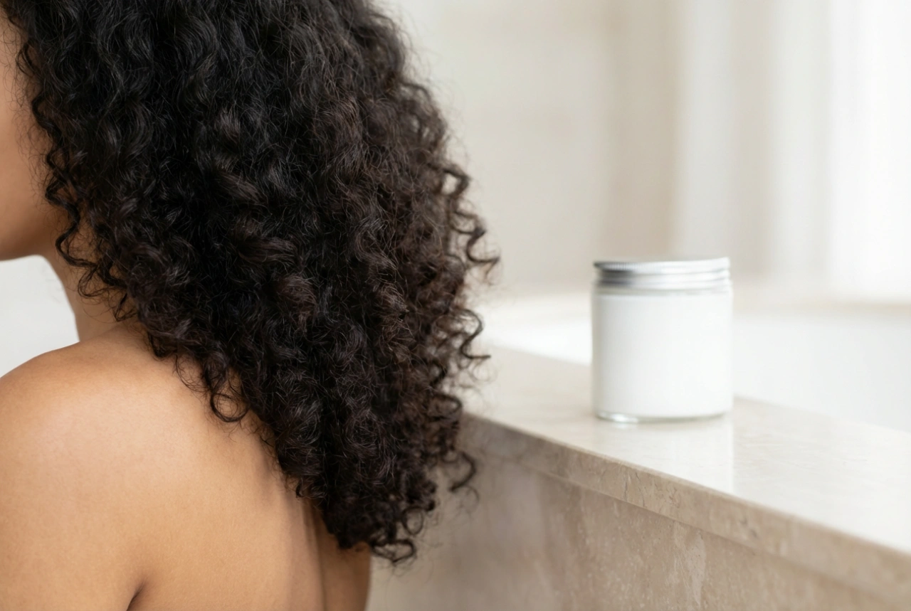 Definícia kučier bez zaťaženia: maska na kučeravé vlasy