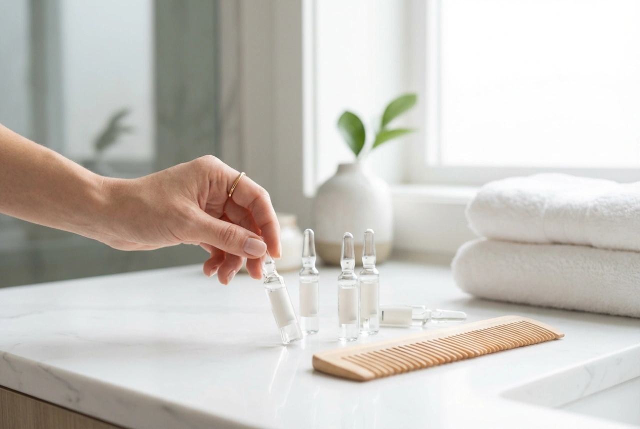 Profesionálne vlasové ampulky: ako bezpečne vykonať kúru doma