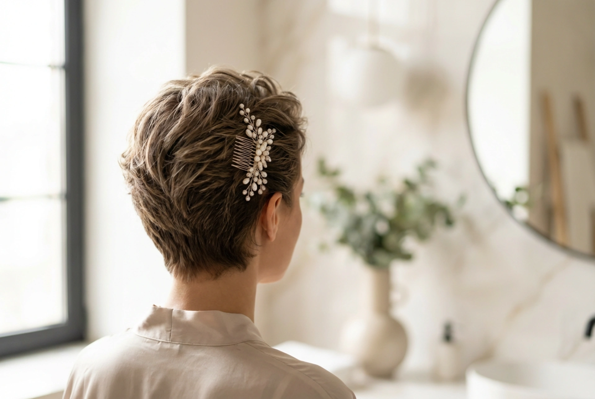 Svadobné účesy z krátkych vlasov: Elegantný styling pre váš veľký deň