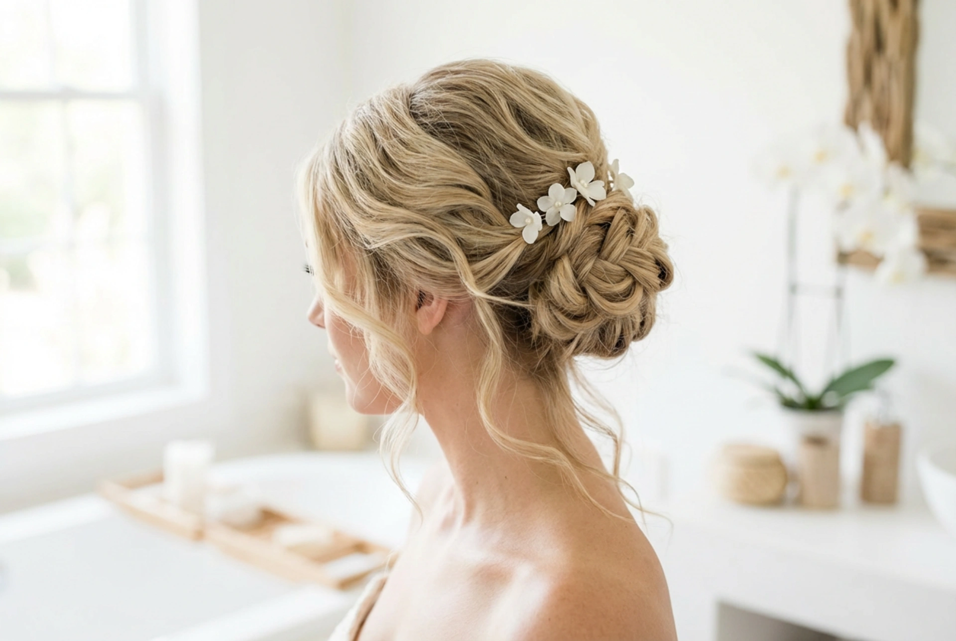 Svadobný účes: dlhé vlasy v romantických výčesoch a vlnách