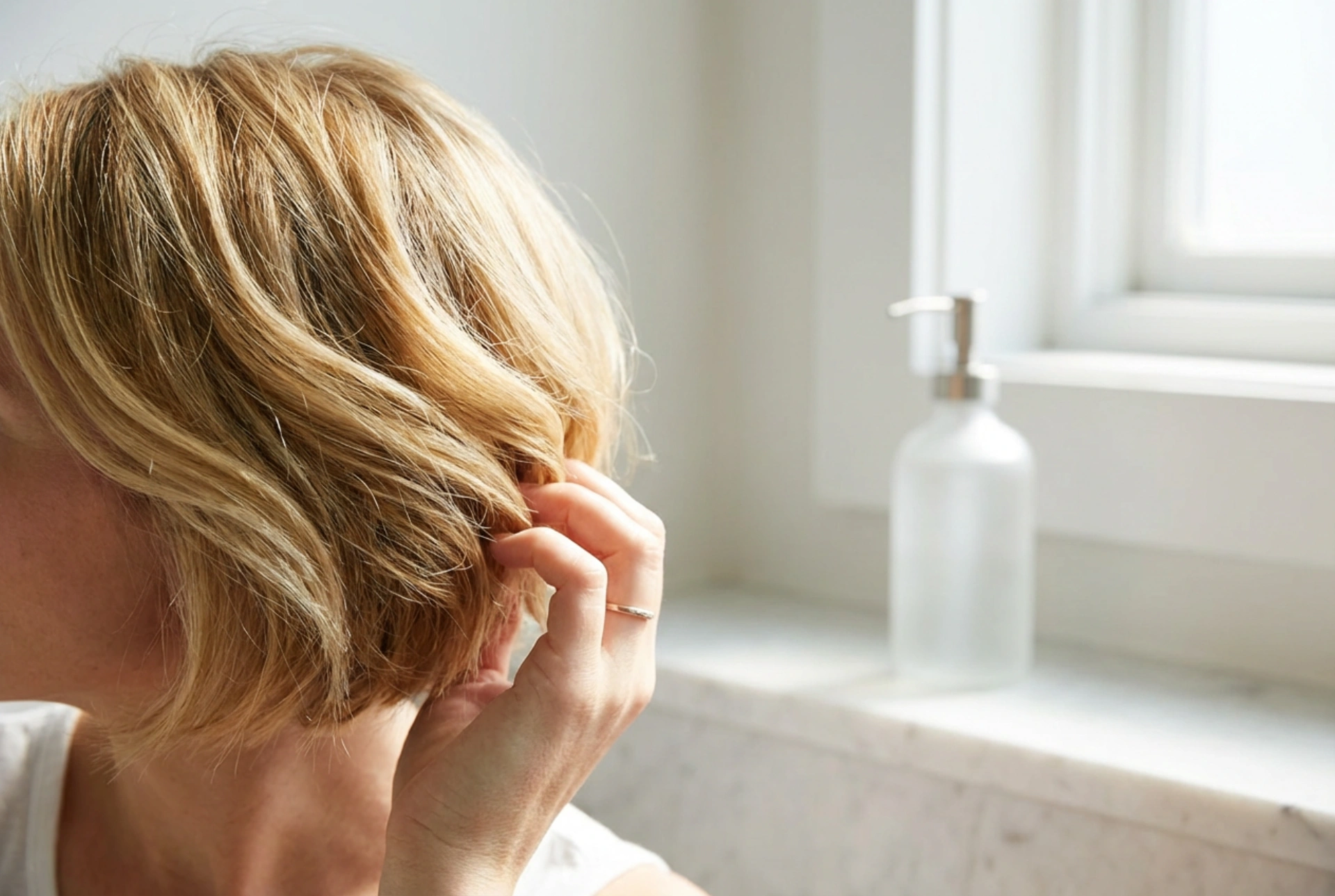 Krátke blond vlasy: ochrana farby a jednoduchý každodenný styling