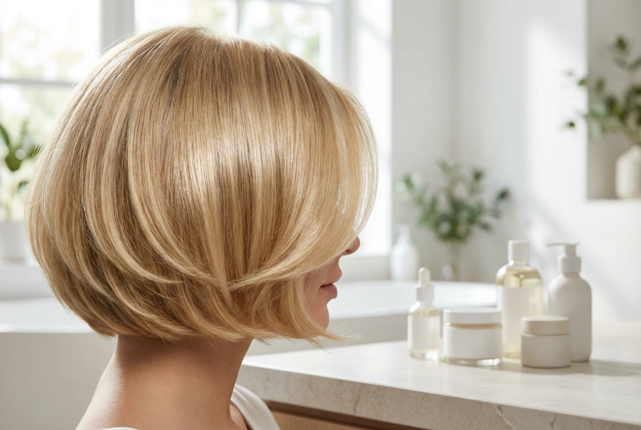 Krátky blond bob: Ako dodať lesk a objem bez poškodenia vlasov