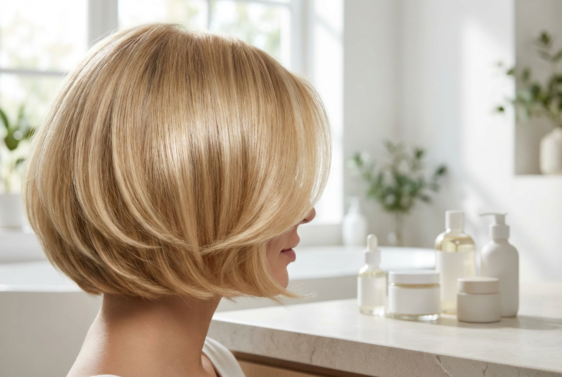 Krátky blond bob: Ako dodať lesk a objem bez poškodenia vlasov