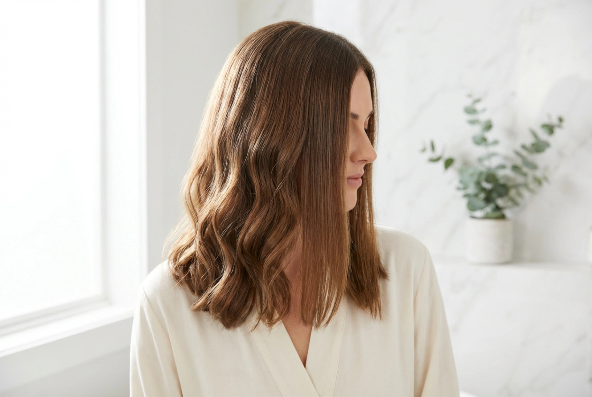 Styling vlasov po ramená: vlny, hladký bob a polorozpustené účesy do 10 minút