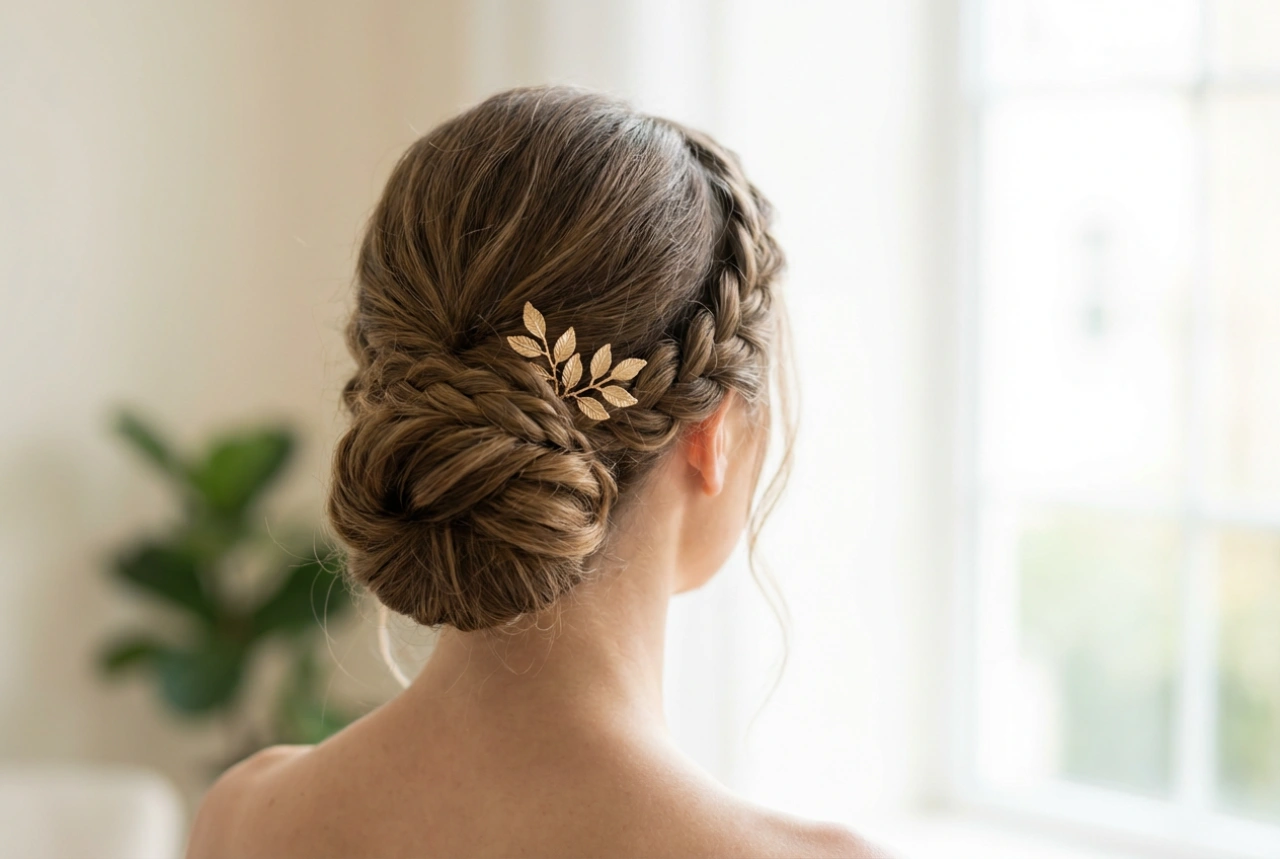 Účesy na svadbu: elegantné drdoly, zapletané účesy a doplnky