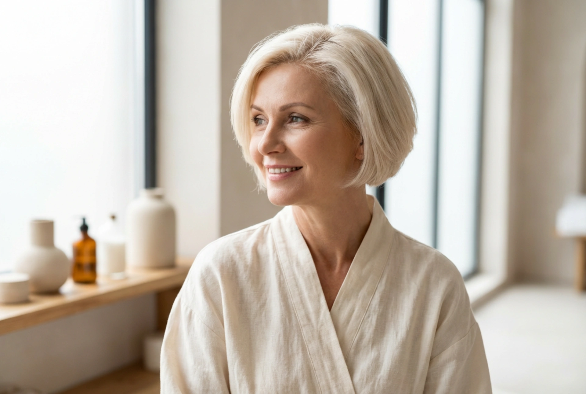 Bobový účes pre ženy po 50-tke: omladzujúci strih a úprava krok za krokom