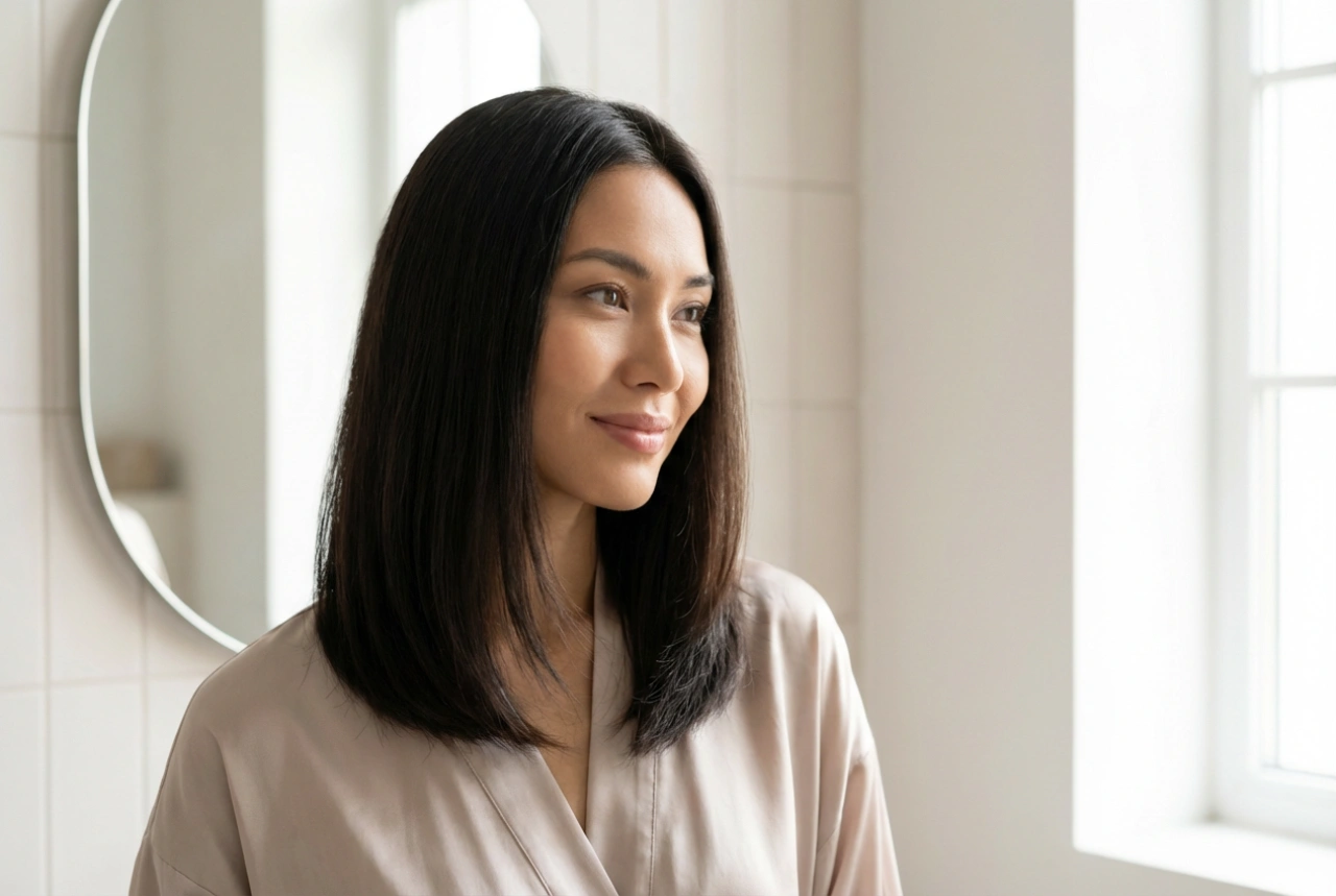 Falošný bob pre dlhé vlasy: účes bez strihania