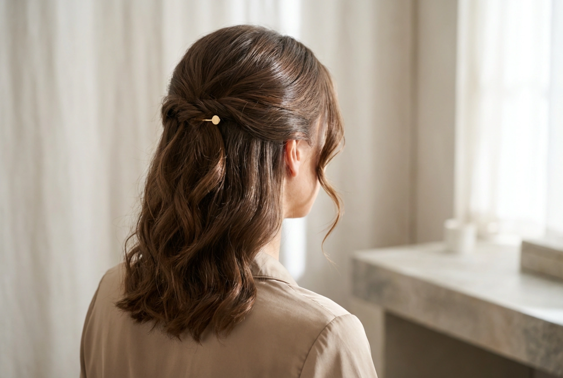 Účesy pre stredne dlhé vlasy: Vlny, polovyčesané účesy a elegantné drdoly