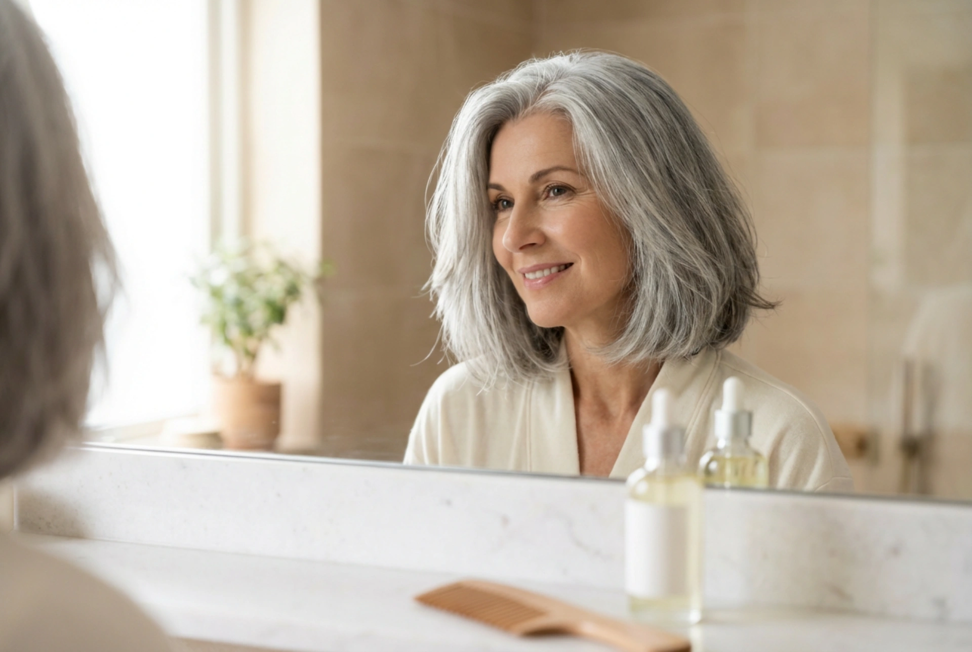 Šedivé pramene s charakterom: účesy pre šedivé vlasy