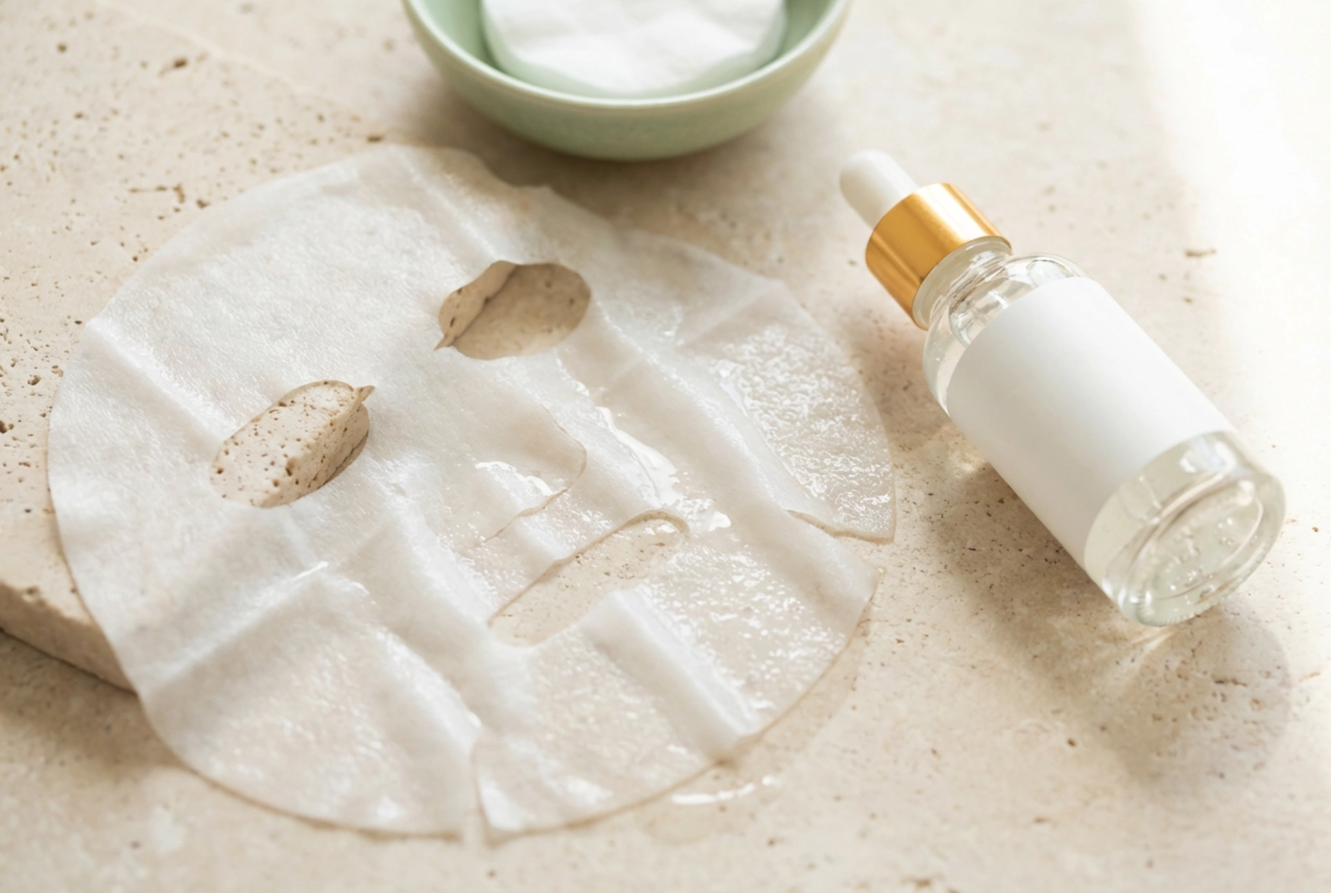 Plátienkové masky na tvár: aplikácia, čas a využitie esencie