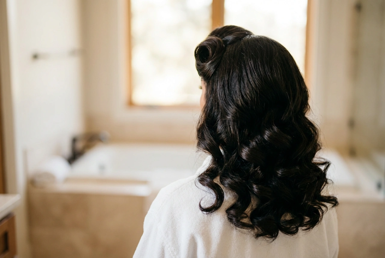 Účesy 50. rokov: pin-up objem, kučery a dokonalý cop