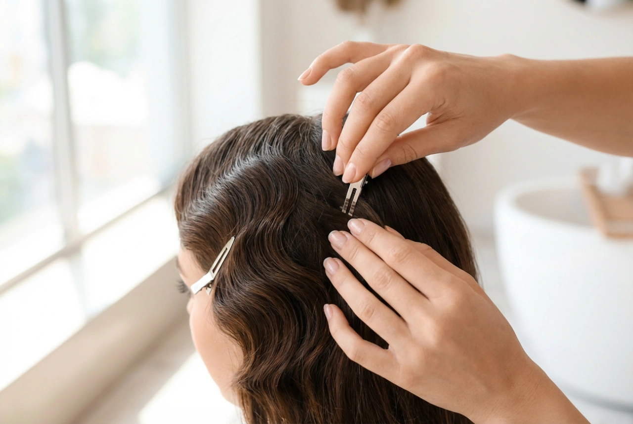 Ako vytvoriť účesy z 20. rokov na dlhých vlasoch: Finger waves krok za krokom