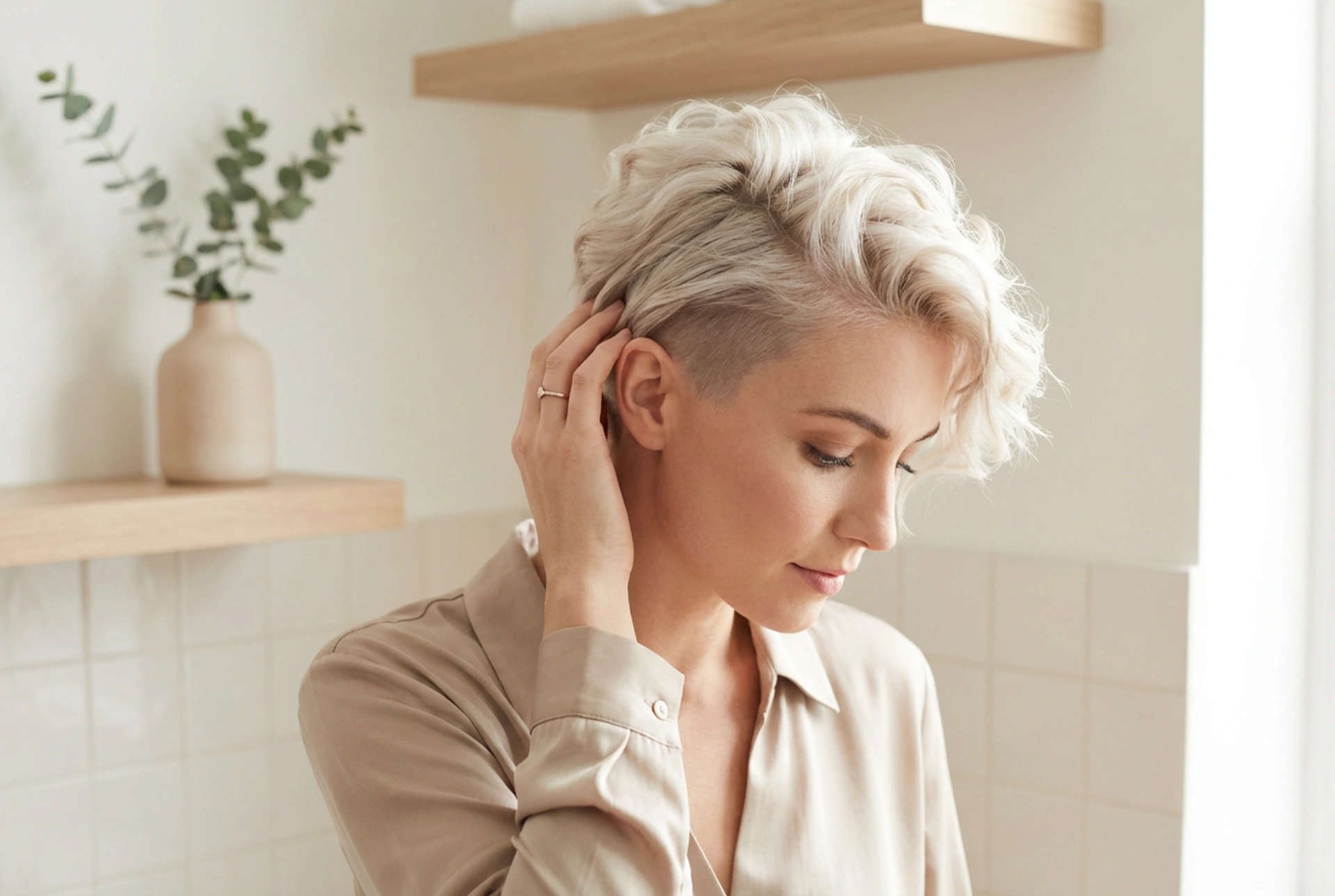 Účesy s vyholenými bokmi: Ako si upraviť vrch a starať sa o okraje