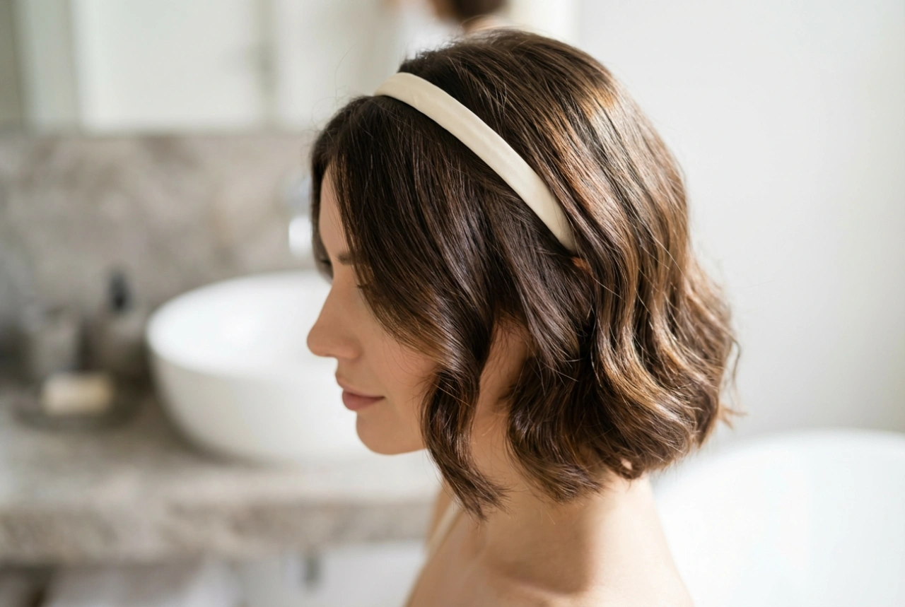 Pekný účes pre krátke vlasy: rýchle vlny, čelenky a textúra