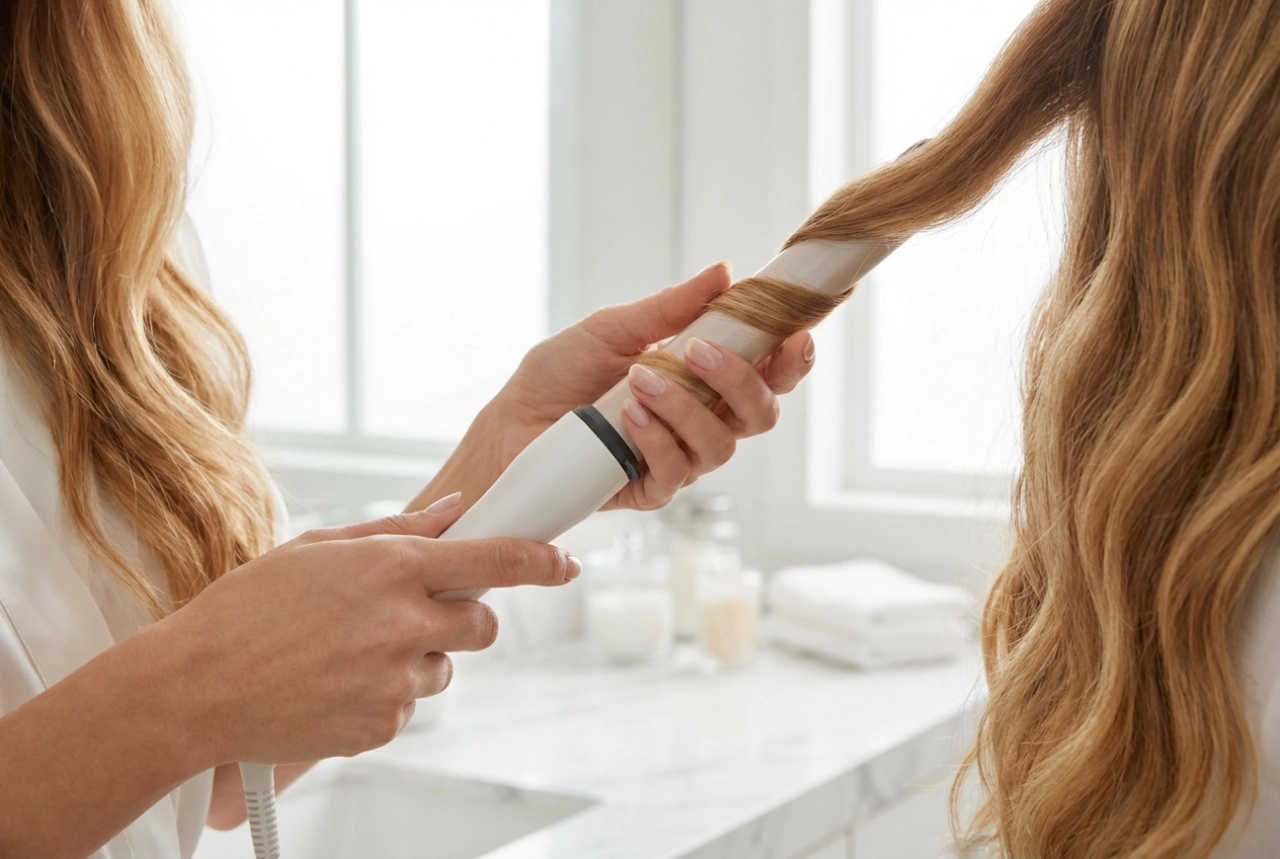 Kulma na dlhé vlasy: výber priemeru, technika a fixácia