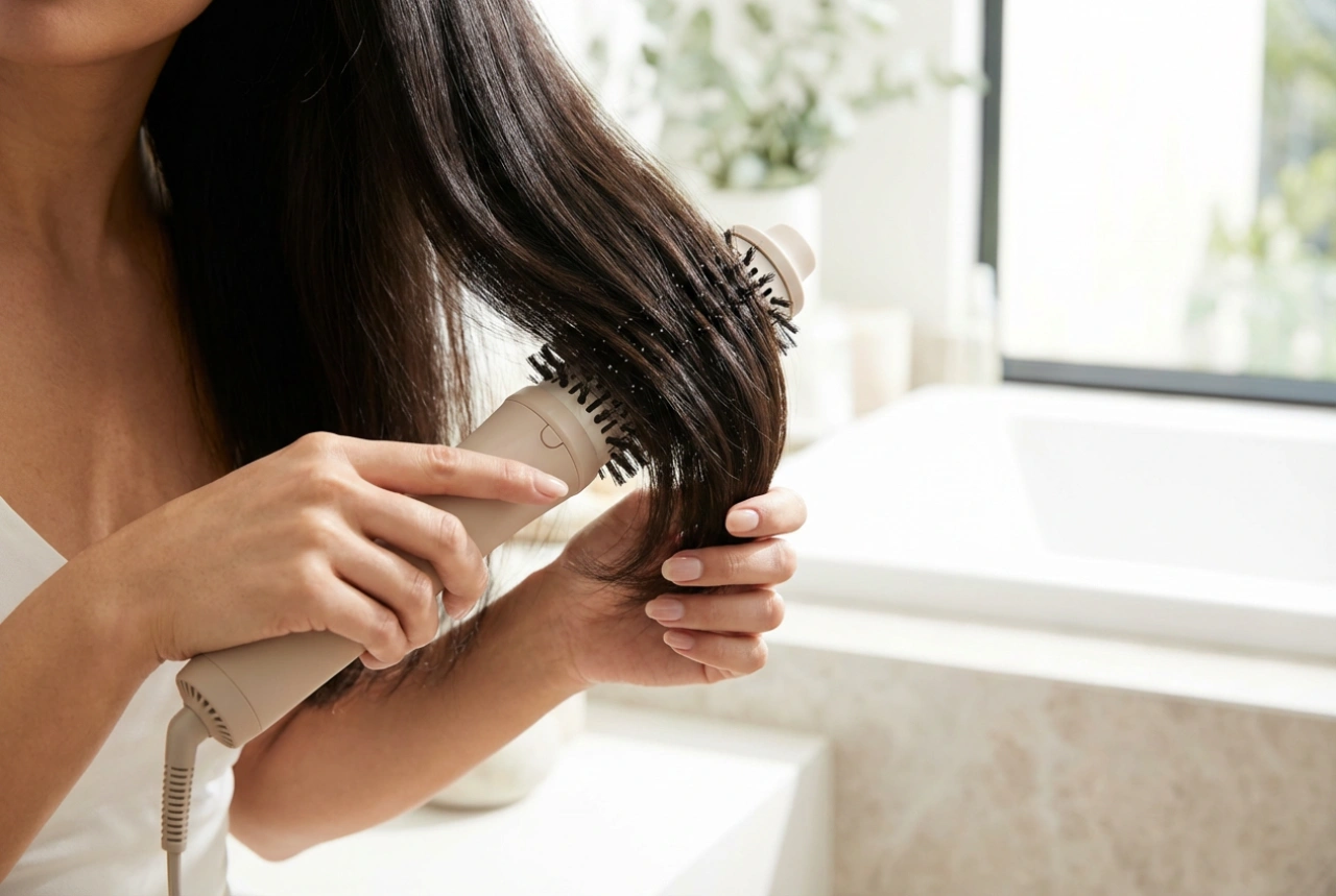 Rotačná kulma na vlasy: Styling s rotáciou krok za krokom