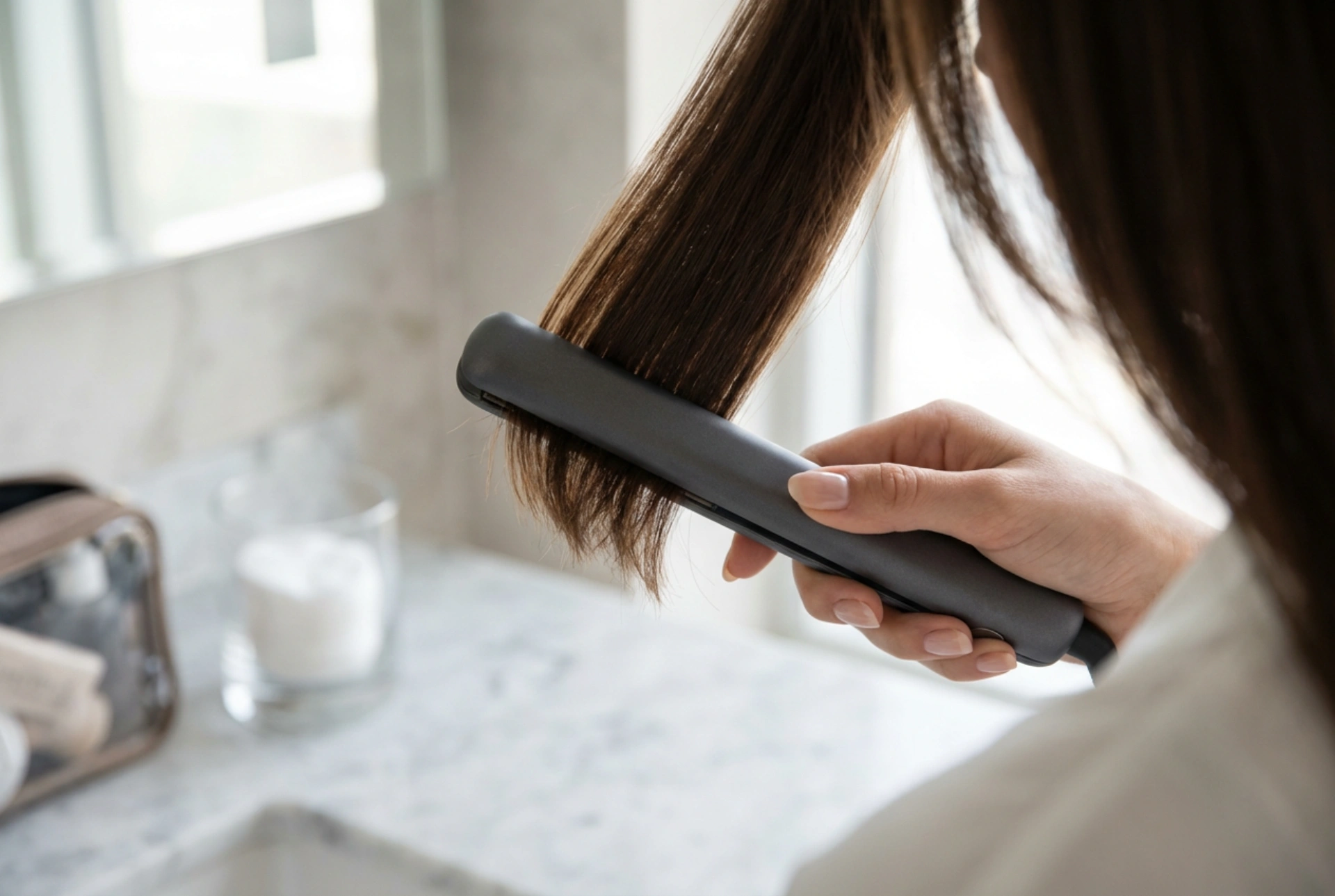 Mini žehlička na vlasy: detaily, ofina a styling na cestách