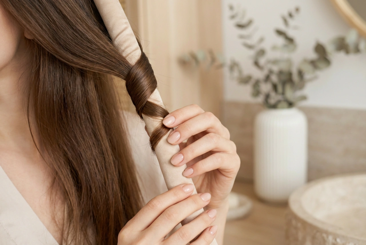 Vlny bez tepla: Ako si natočiť vlasy pomocou dlhého valca