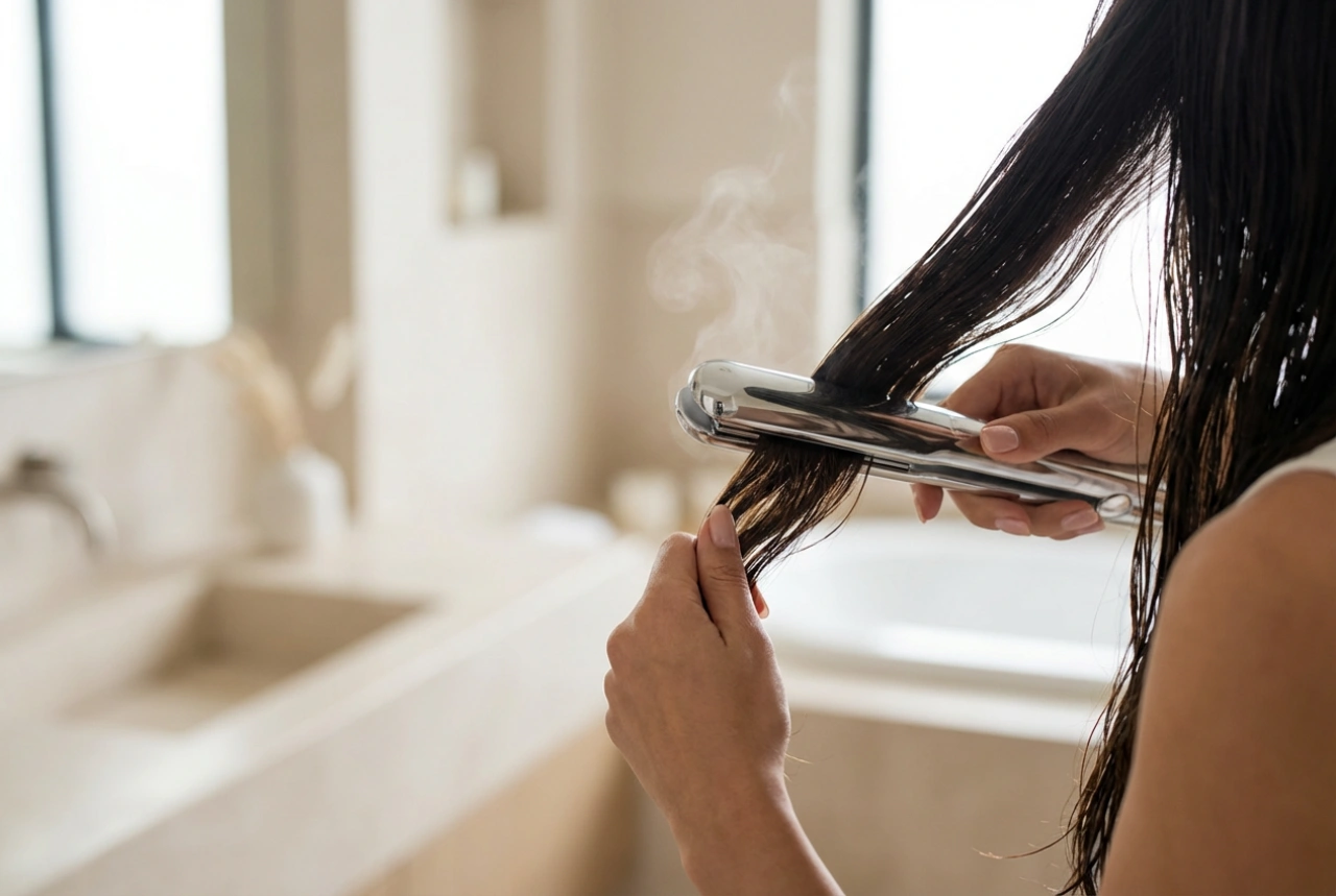 Žehlička na mokré vlasy: styling krok za krokom a najčastejšie chyby
