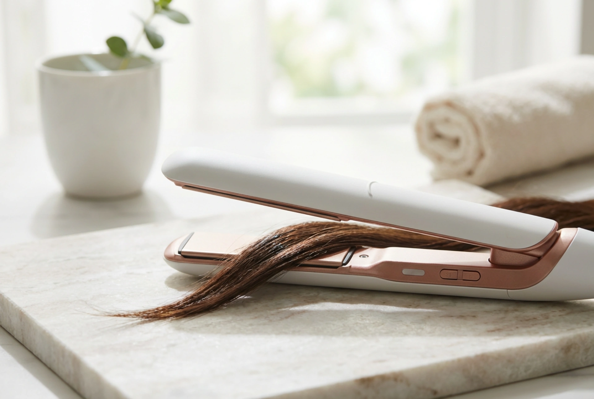 Žehlička na vlasy, ktorá nepoškodzuje vlasy: povrchy, teplota a plynulý pohyb