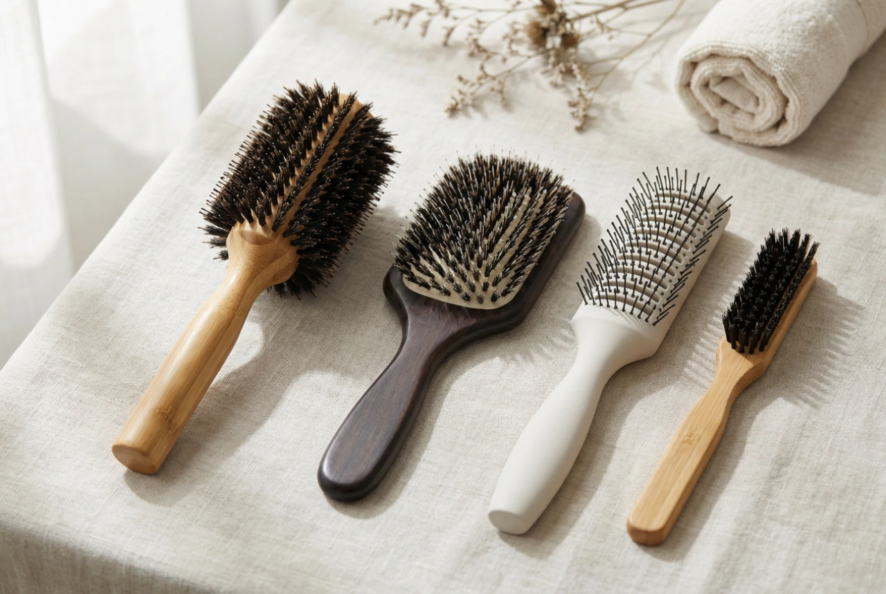 Profesionálne kefy na vlasy: výber tvaru, priemeru a štetín na styling