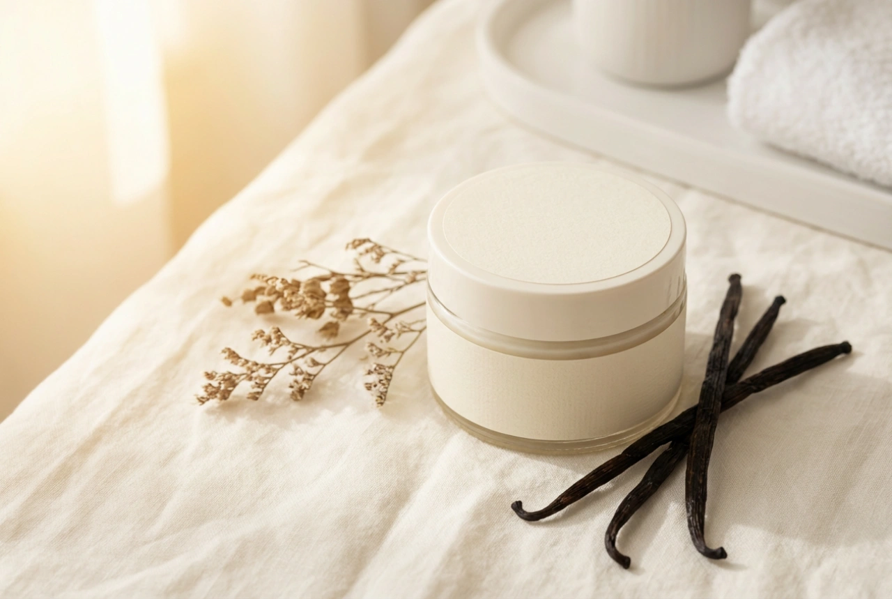 Vanilkový telový balzam: ako spojiť vôňu s účinnou hydratáciou