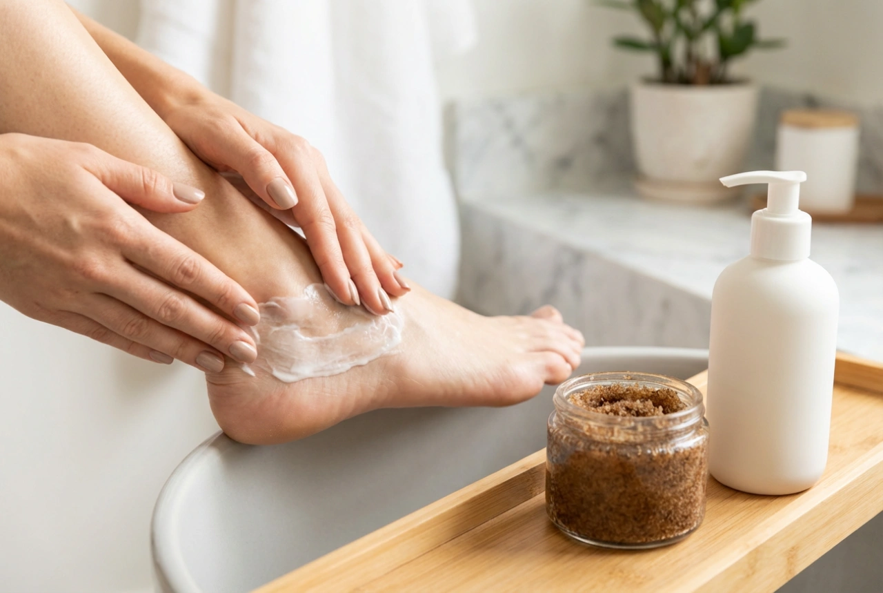 Zrohovatené chodidlá v domácej starostlivosti: peeling a hydratácia