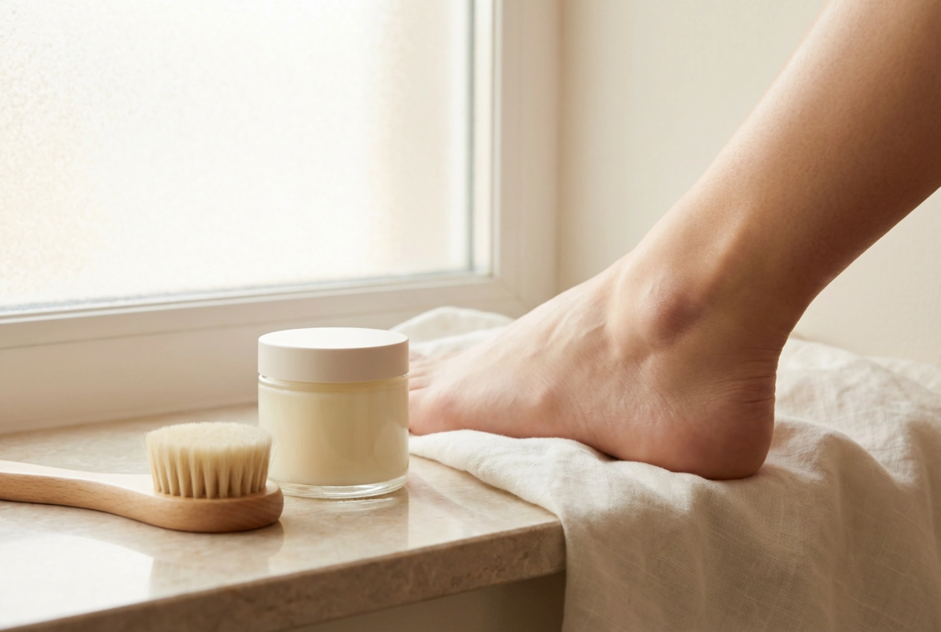 Popraskané päty: zmäkčovanie, exfoliácia a ochrana