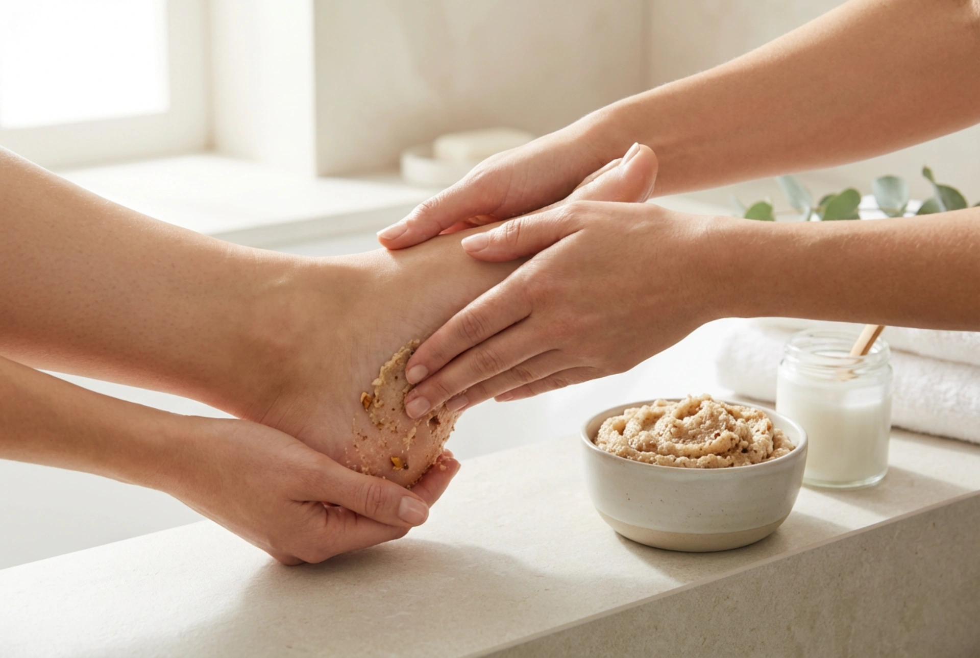 Peeling na päty: účinné zložky, ako masírovať a ako často ho používať