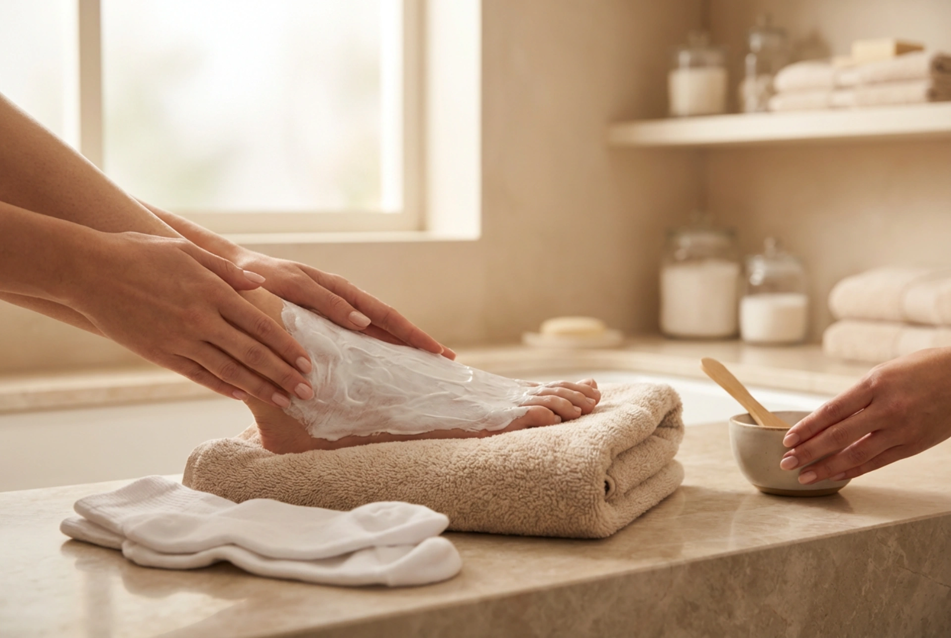 Maska na nohy: príprava pokožky, aplikácia a oklúzia pre lepší účinok