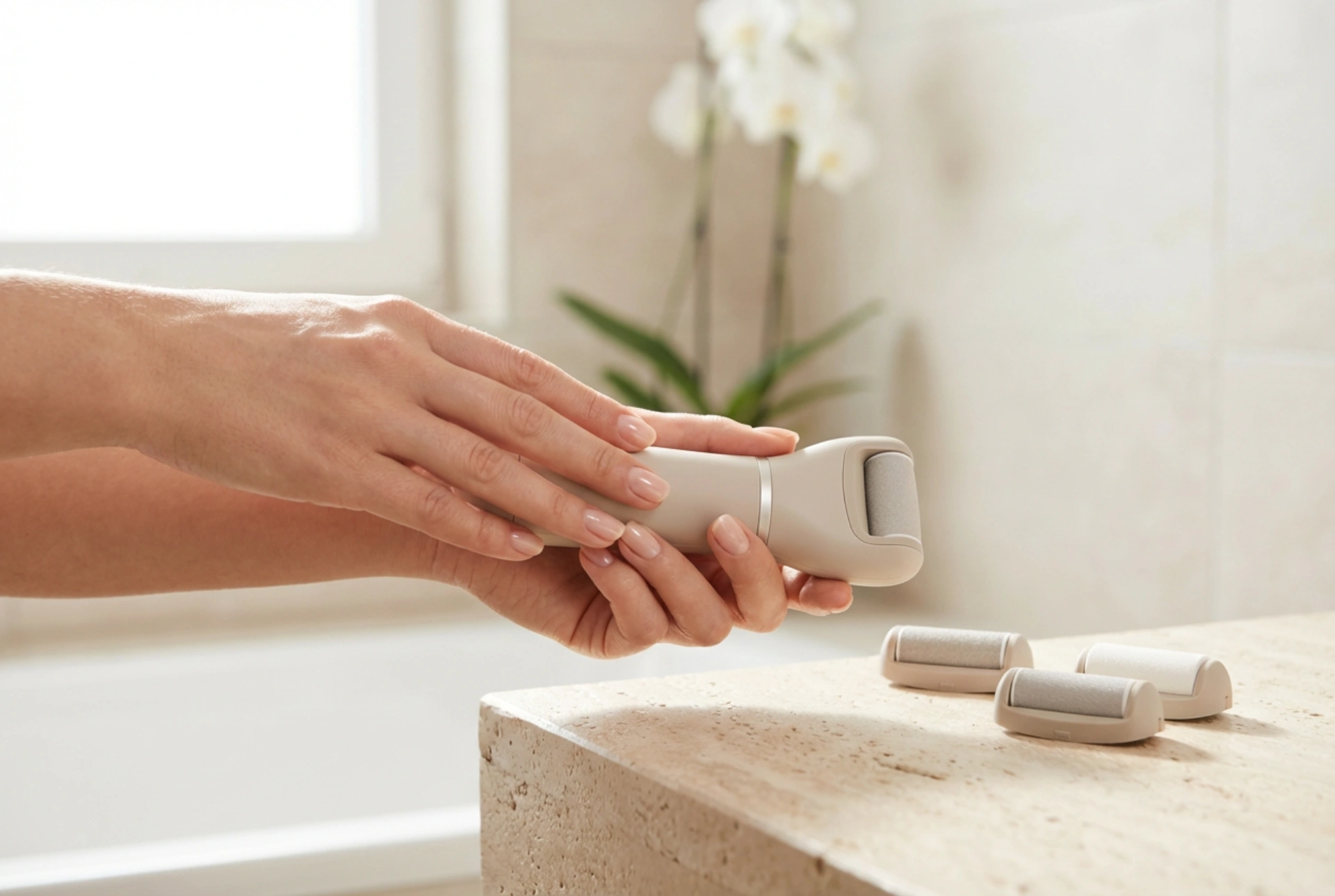 Elektrická rašpľa na päty: nastavenia, výmena valčekov a bezpečné používanie