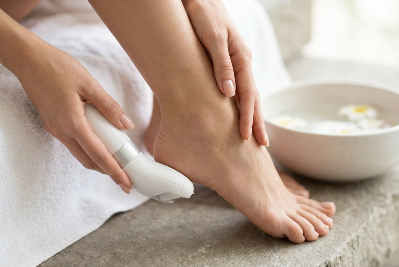 Elektrický pilník na päty: Bezpečné použitie pri domácej pedikúre