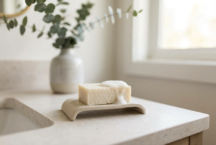 Mydlo s kozím mliekom: jemné umývanie, pena a skladovanie kocky