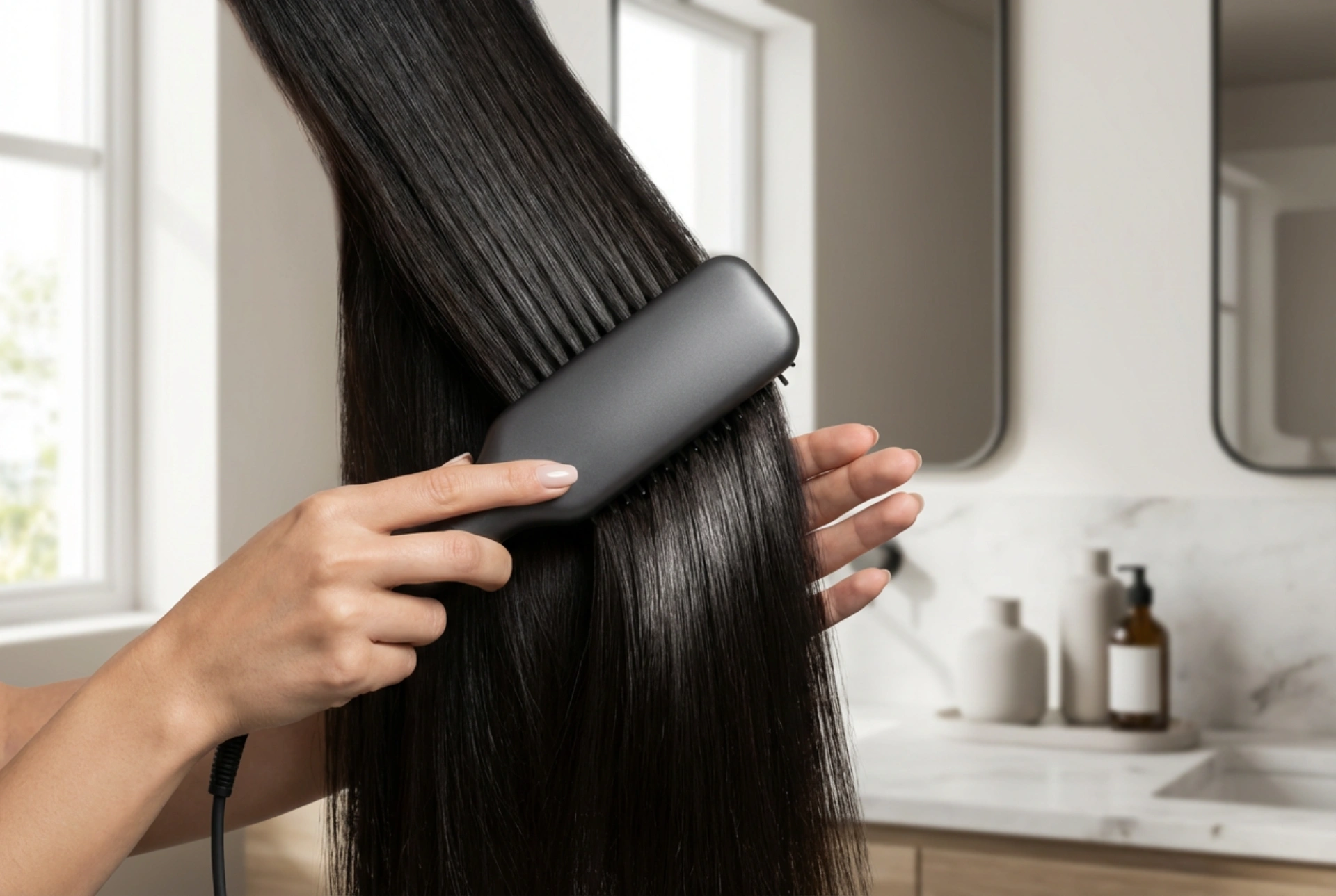 Sušič-žehlička: rovné pramene už počas sušenia, nastavenia a technika
