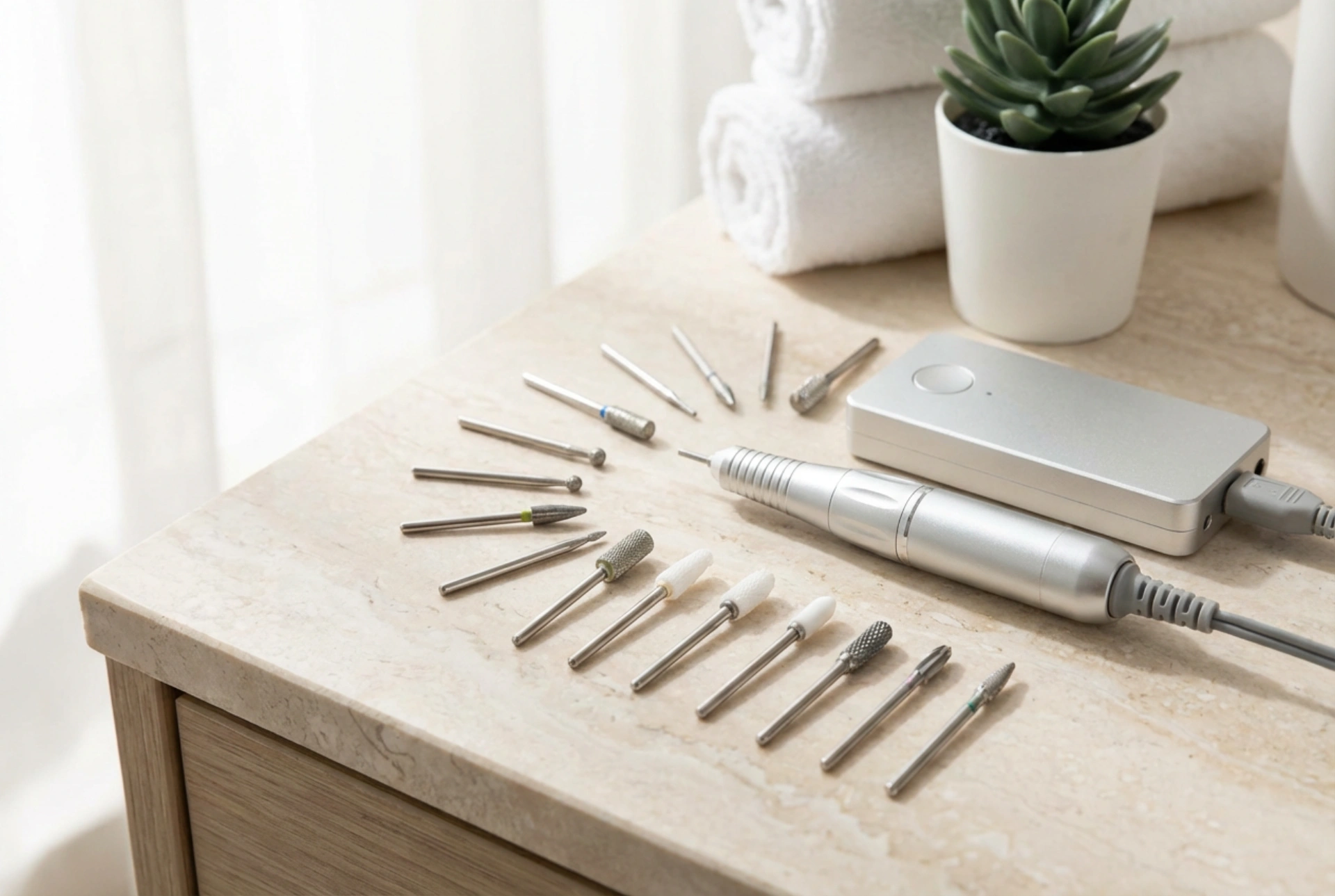 Frézka na nechtovú kožičku a nechty: výber nadstavcov, technika, hygiena