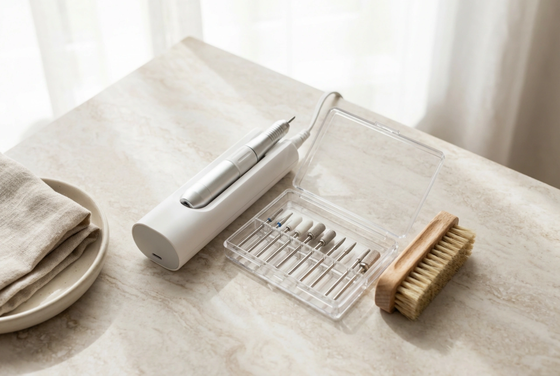 Domáca brúska na nechty: od prvého použitia po starostlivosť o frézy