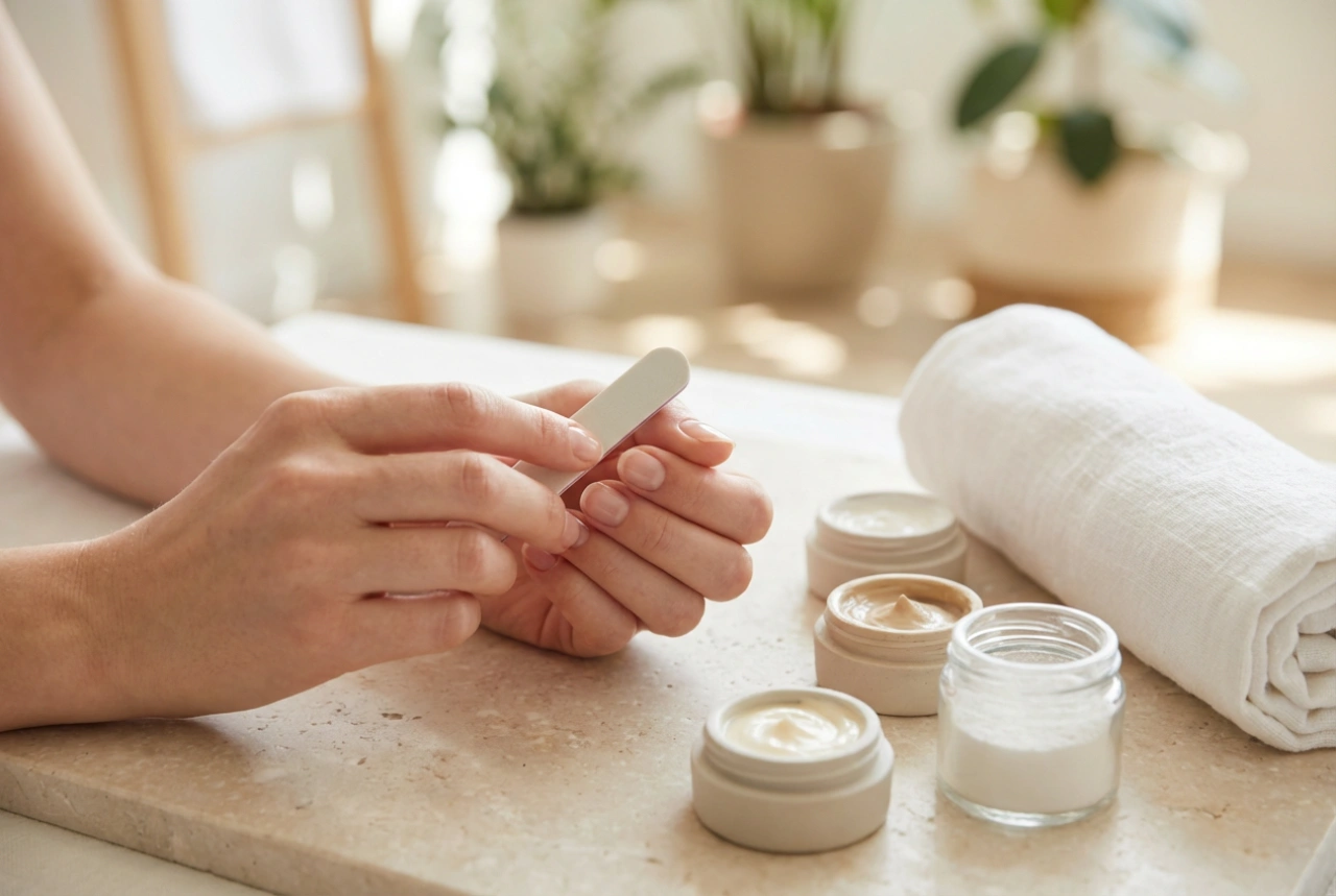 Japonská manikúra krok za krokom: príprava nechtovej platničky, pasta, púder a starostlivosť