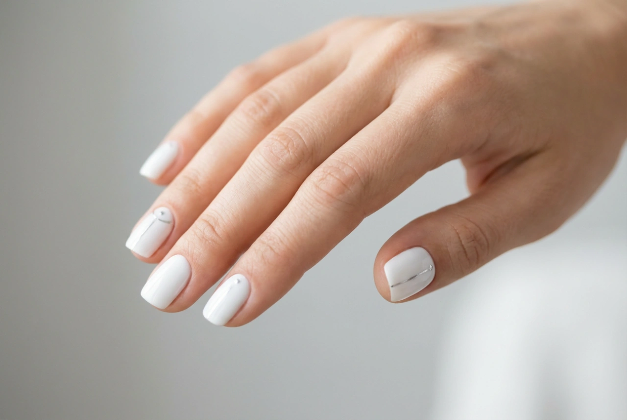 Minimalistické zdobenie bielych nechtov: ako pridať elegantné akcenty