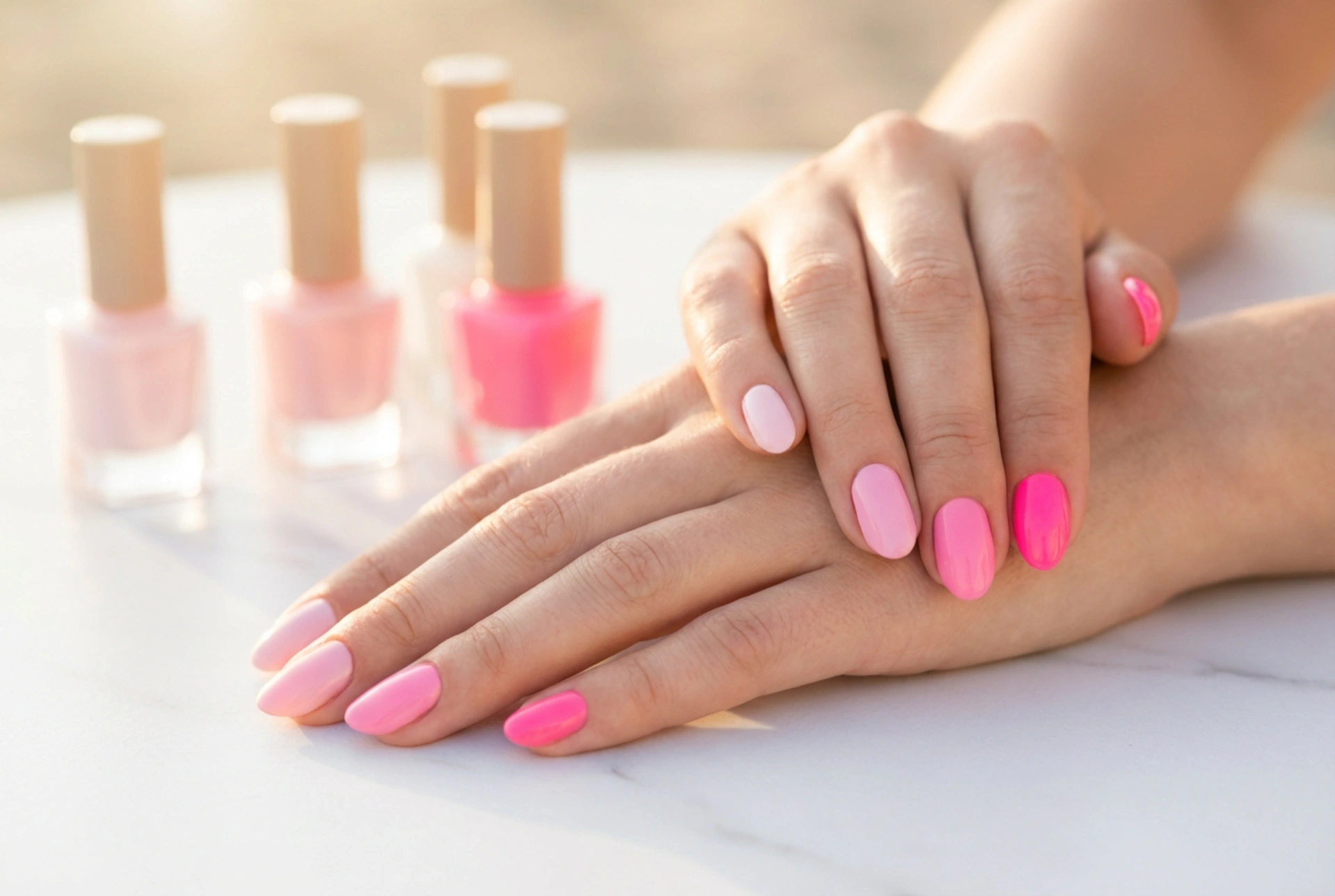 Ružové nechty na leto: od pastelových po neónové, ako na to