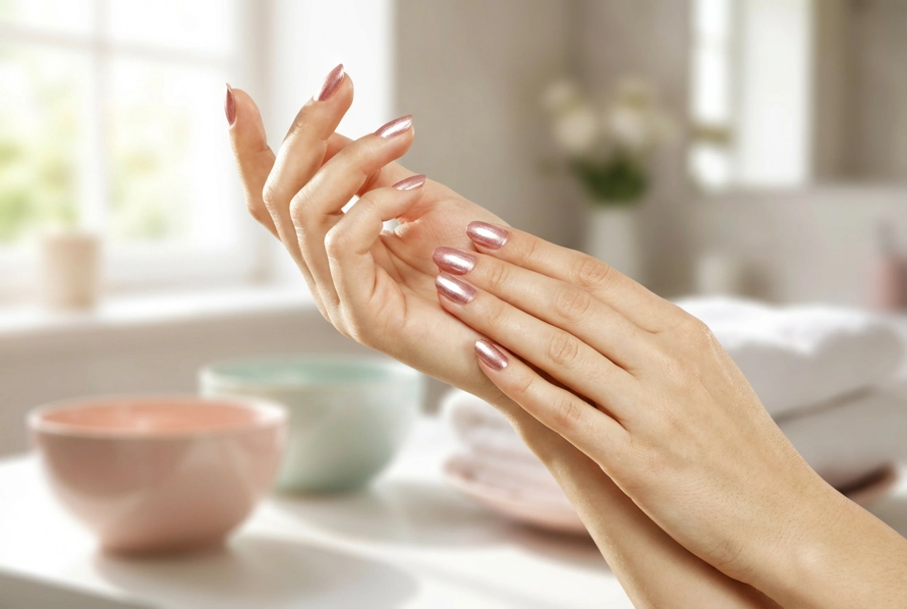 Ružovo-zlaté nechty: ako dosiahnuť elegantný efekt v niekoľkých krokoch