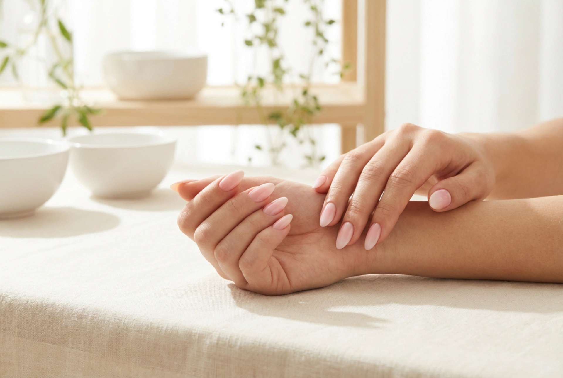 Ružové ombre nechty na každú príležitosť: jemný baby boomer efekt