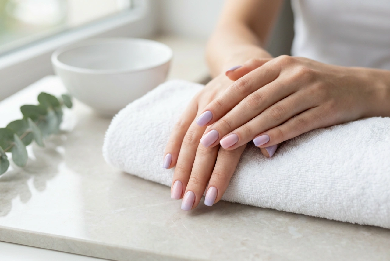 Pastelové ombre nechty: jemné prechody farieb krok za krokom
