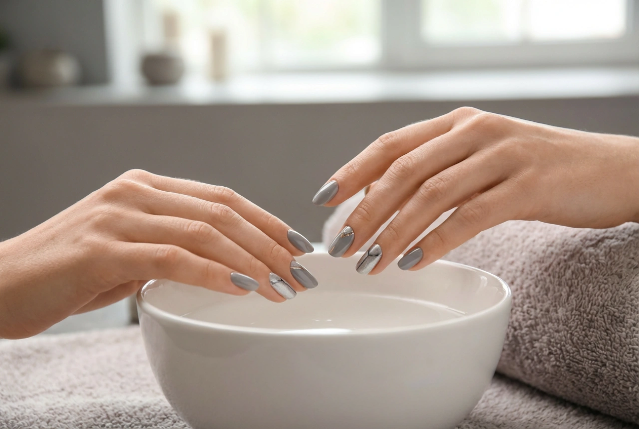 Sivo-strieborné nechty: kombinovanie odtieňov, efekty a jednoduché vzory