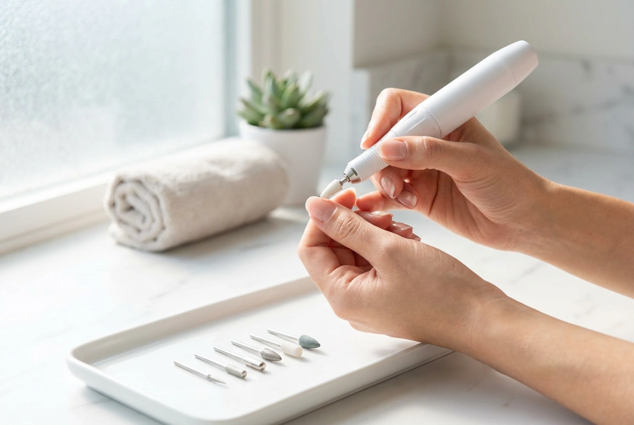 Frézka na nechtovú kožičku: bezpečná práca, výber nadstavcov a najčastejšie chyby