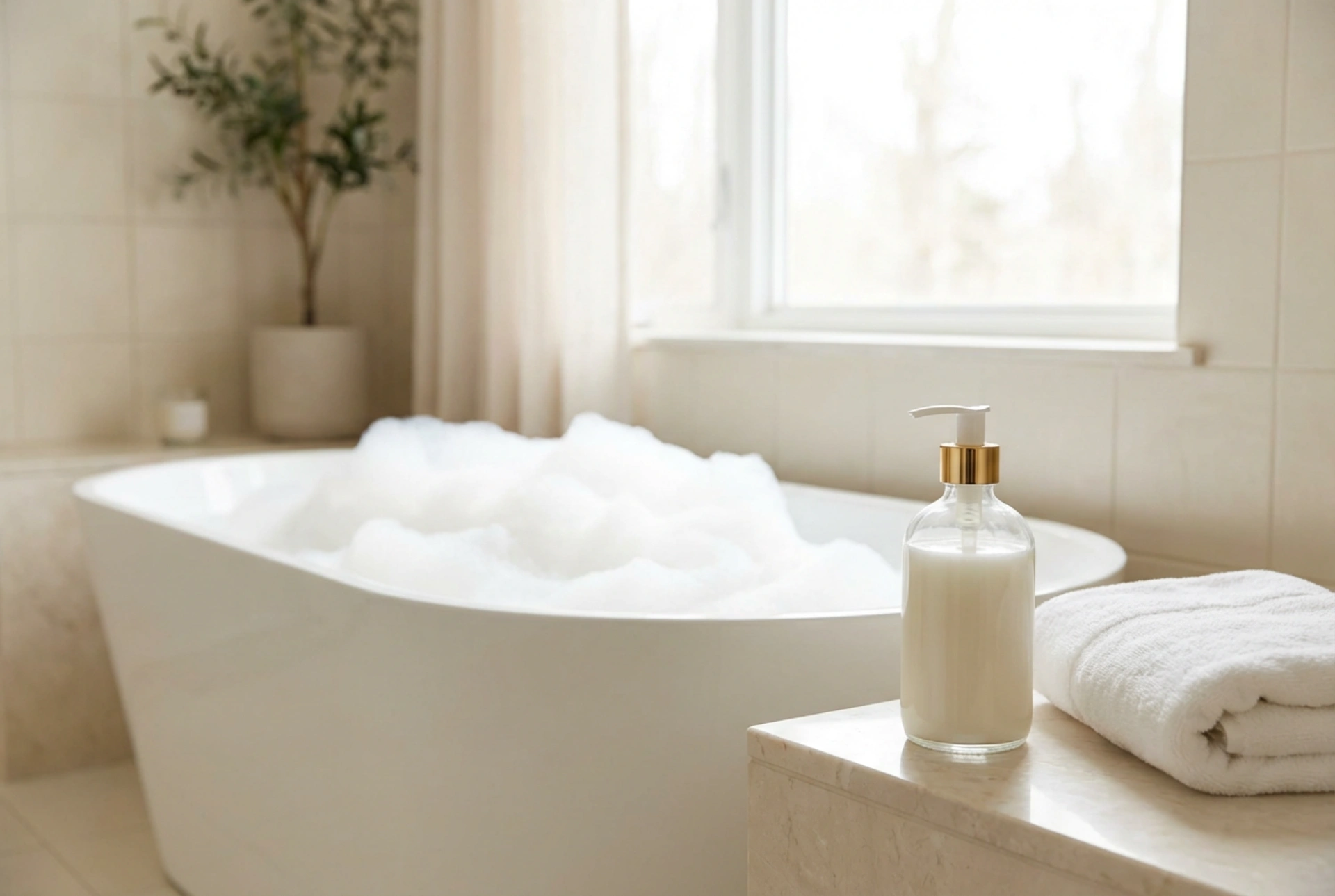 Pena do kúpeľa: ako ju dávkovať, vytvárať penu a starať sa o pokožku po kúpeli