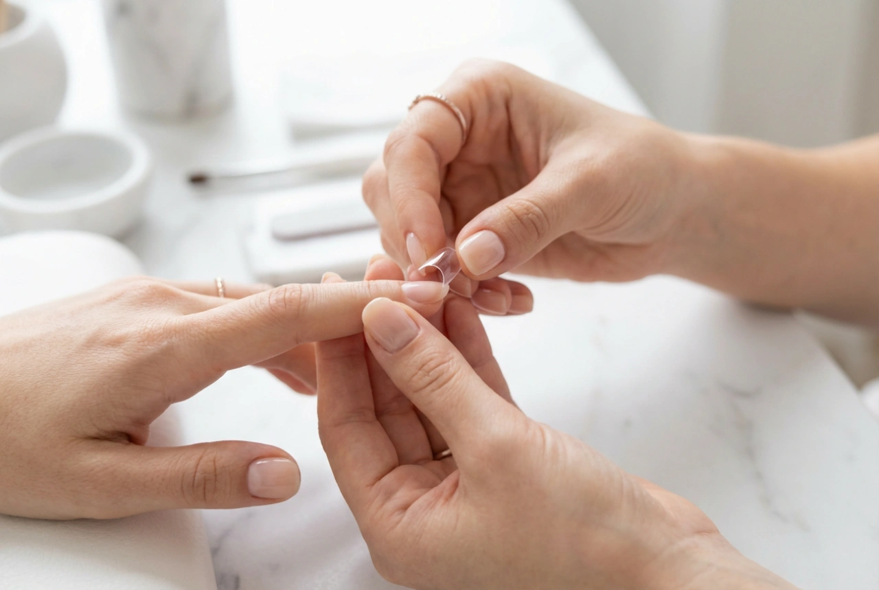 Gélové tipy: príprava nechtovej platničky, lepenie a modelácia bez odchlipov