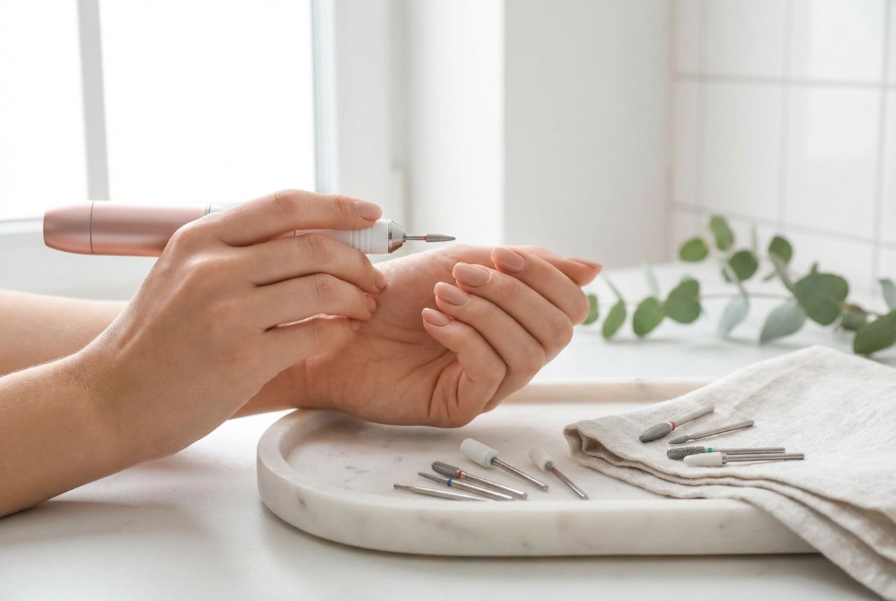 Odstraňovanie gél laku brúskou: výber nadstavcov, rýchlosť a bezpečná technika